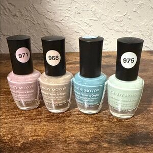 Candy Moyo Nail Polish Set - Pink, Blue, Mint, Tan, 4 total